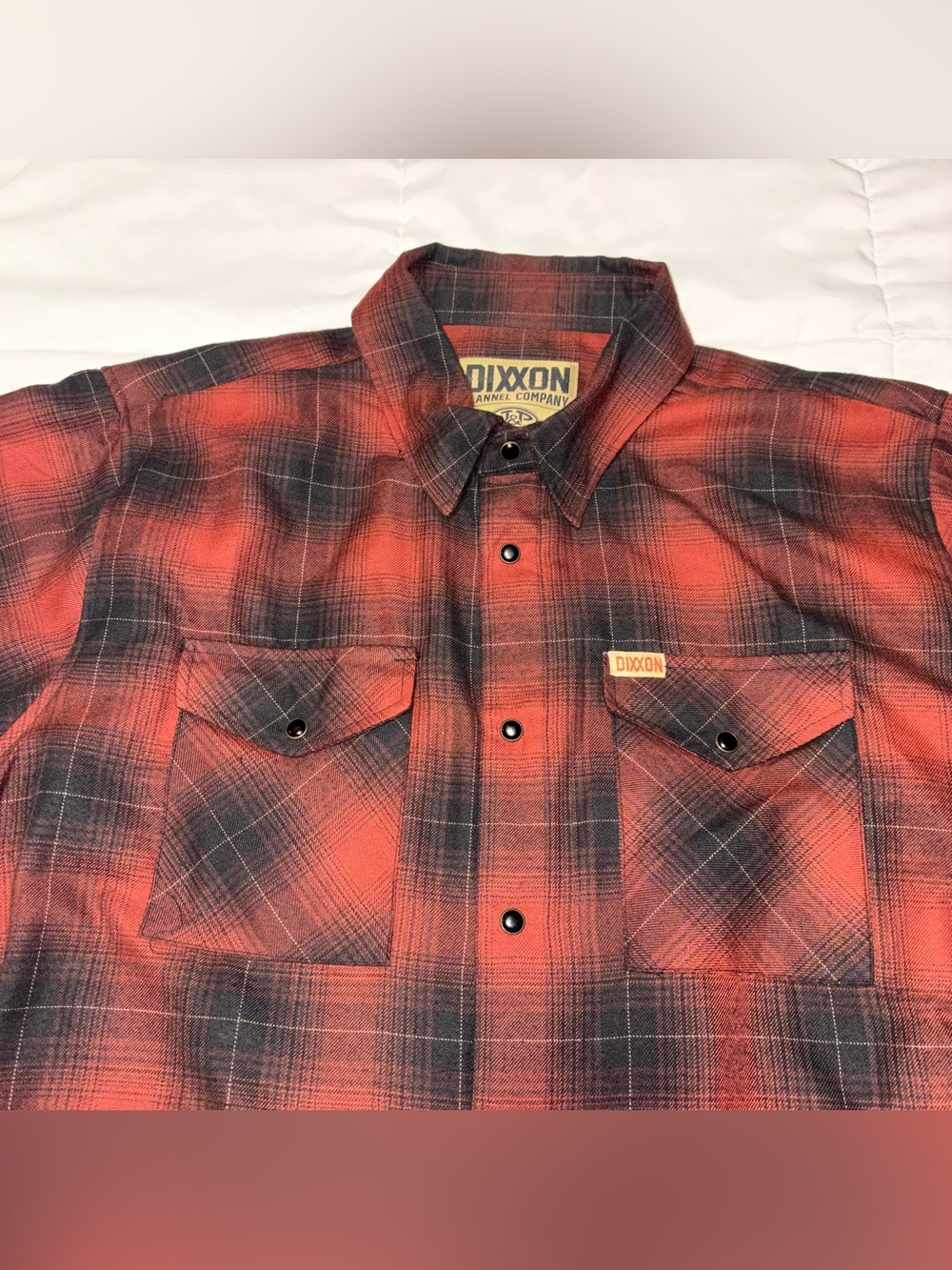 Dixxon Flannel Co “J&P Cycles” Pearl Snap Button Down Plaid Shirt Size XL Men’s - Picture 3 of 8